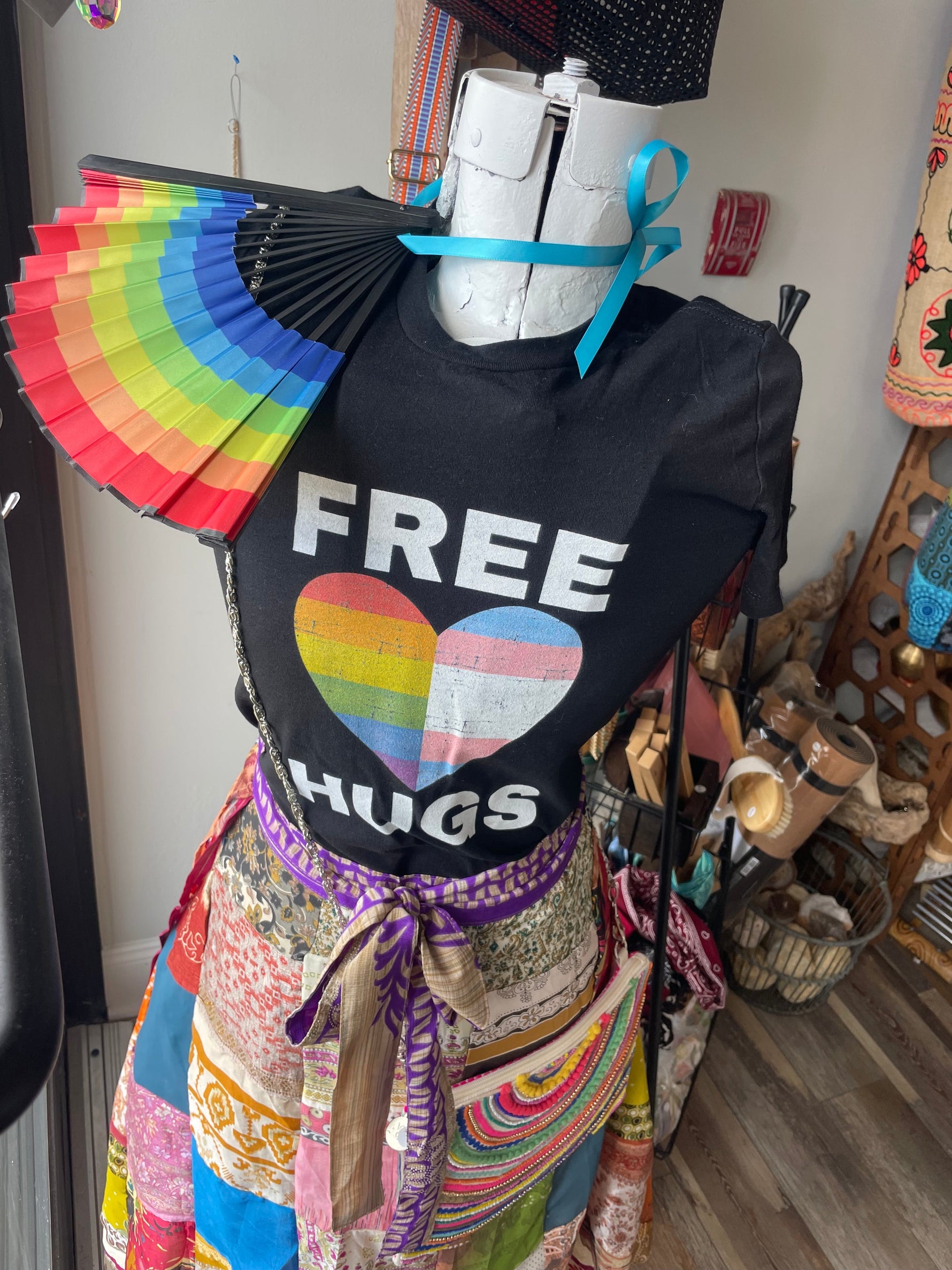 Our Wicked Fabulous โFree Hugsโ T-shirt has officially landed at Sanctuary in Hull, MA โ just steps from beautiful Nantasket Beach! ๐๏ธ๐