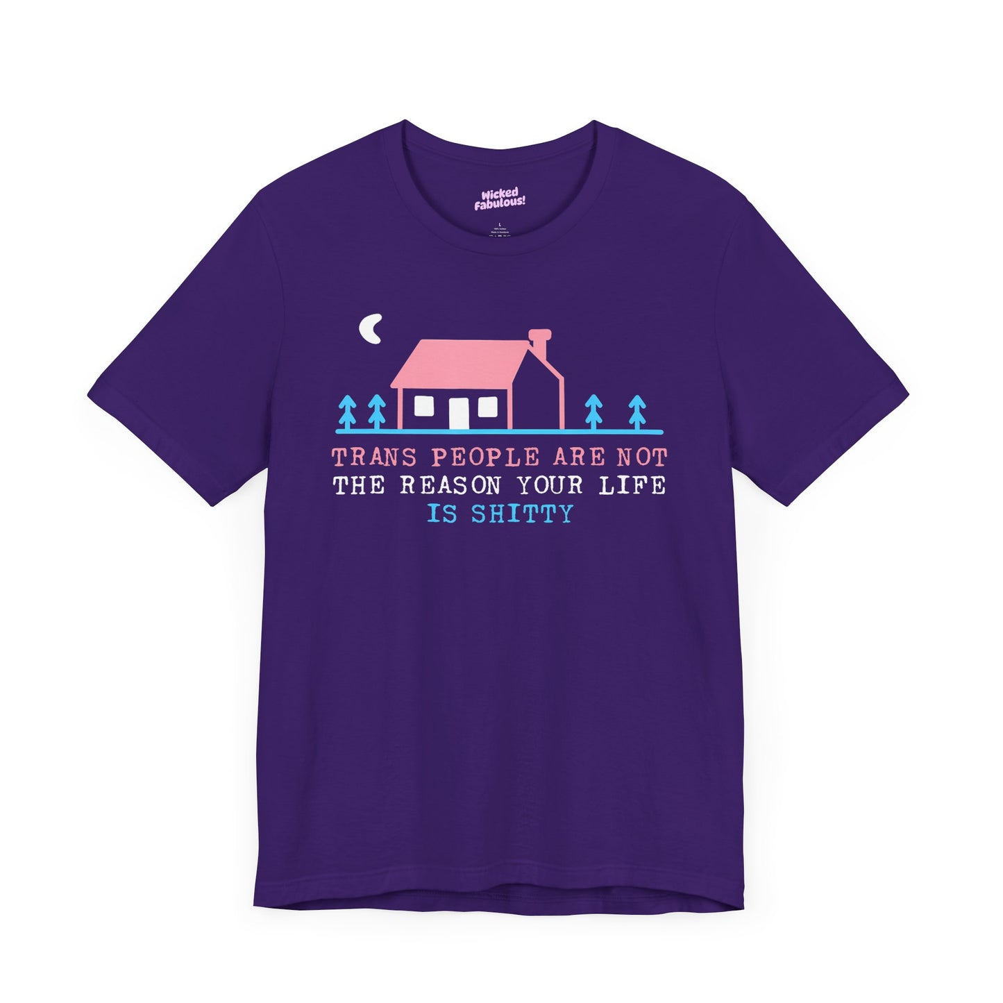 Trans Rights Awareness Tee - "Trans People are Not the Reason Your Life is Shitty"