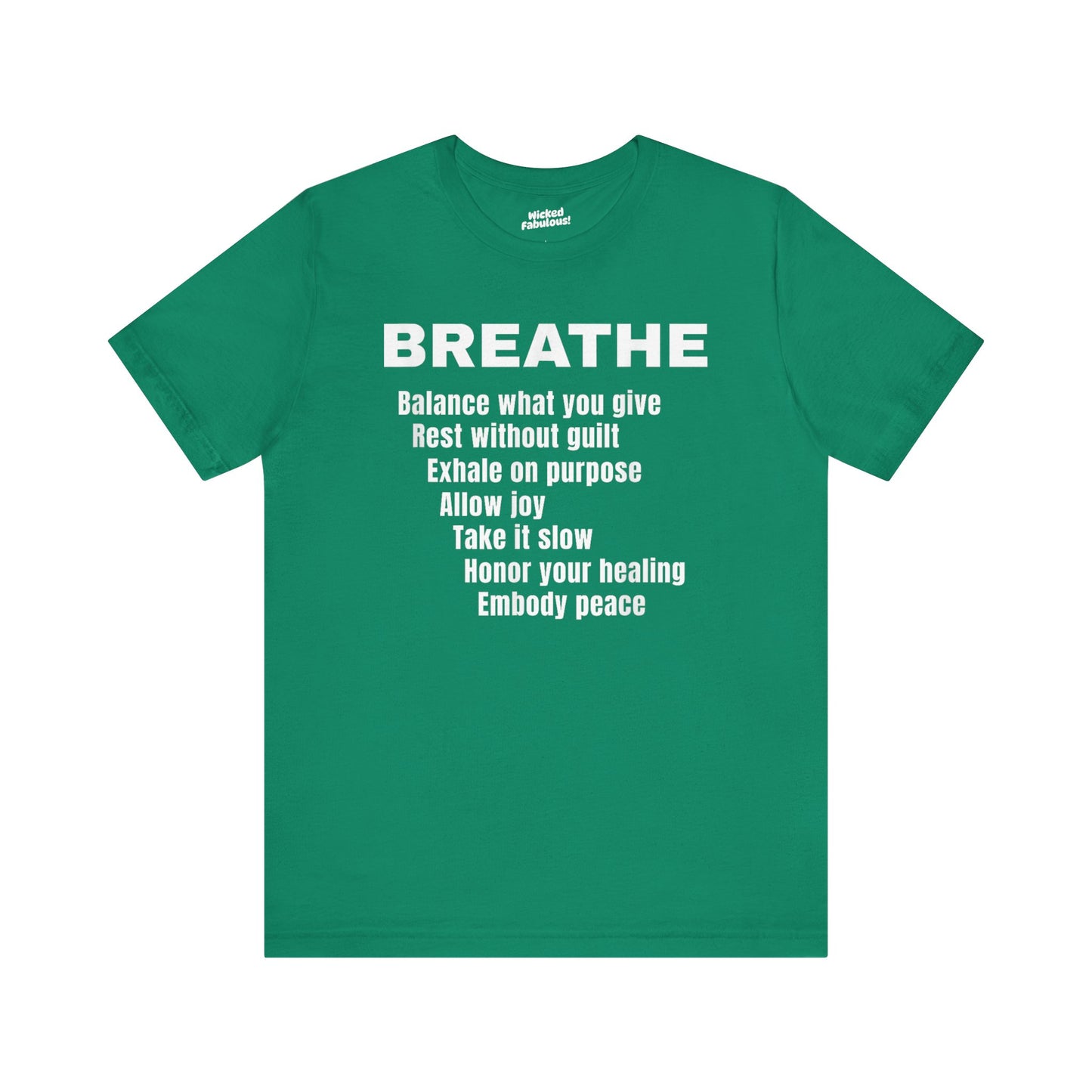 “BREATHE” Mindful Affirmation T-Shirt – Zen-Inspired Motivational Tee