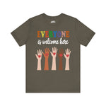 Inclusivity Short Sleeve Tee - "Everyone is Welcome Here"
