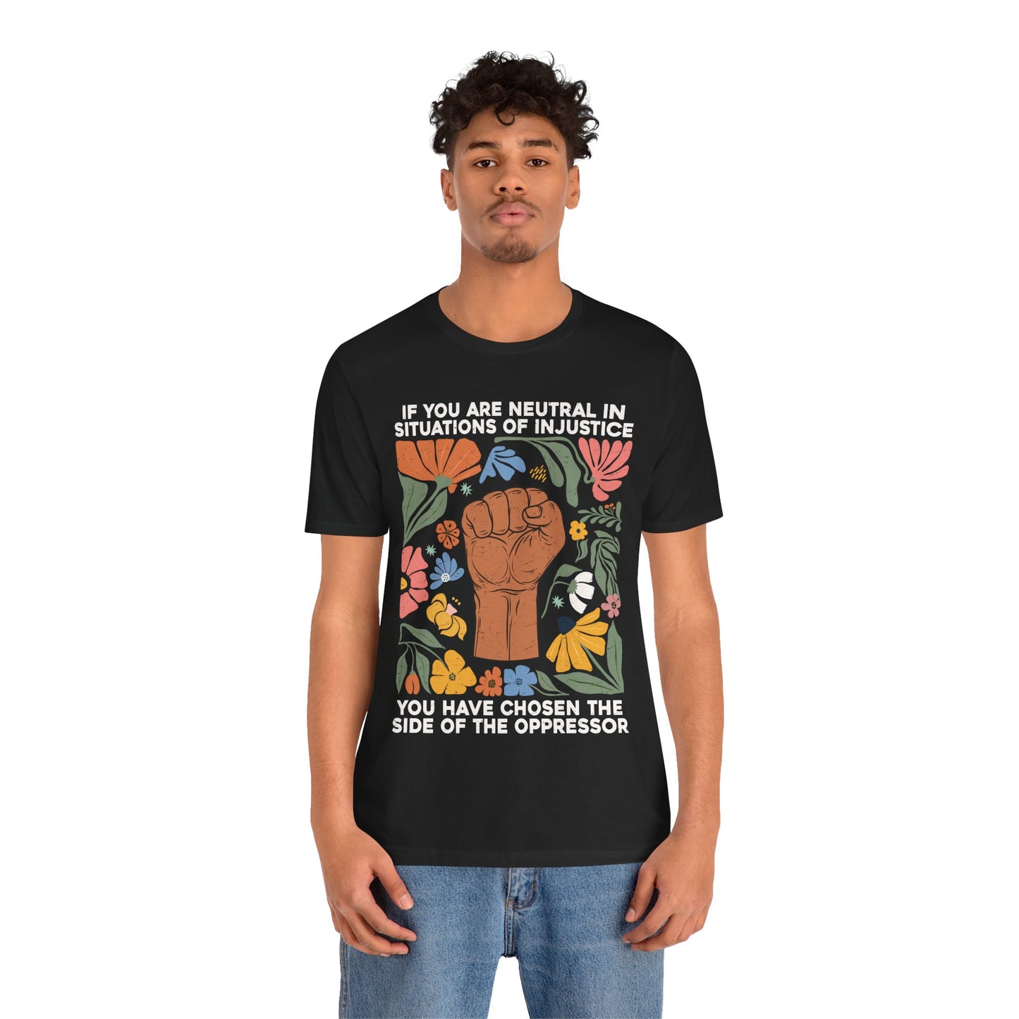 Empowering Unisex Jersey Tee - 'Choose a Side of Justice'