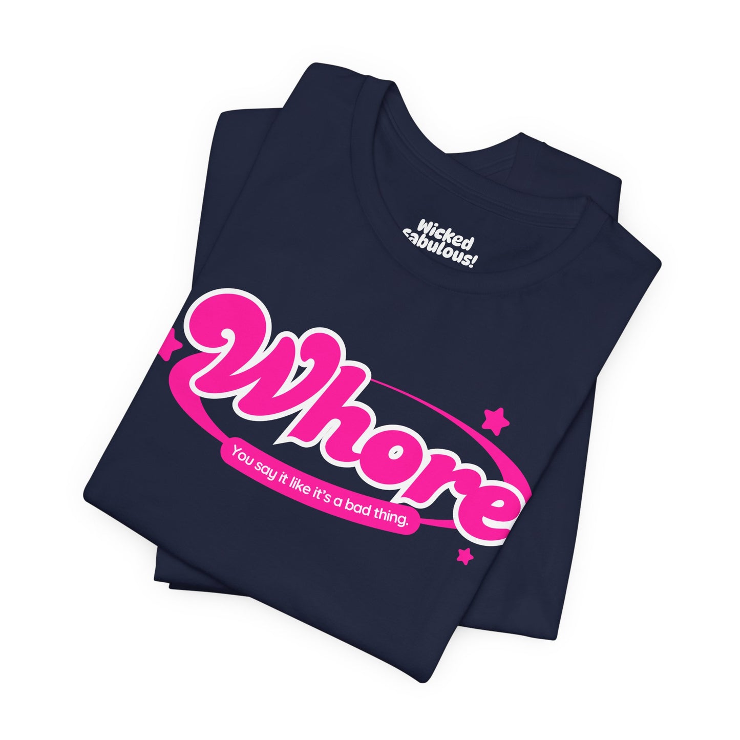 Funny Graphic Tee - "Whore" Statement Shirt for Bold Style