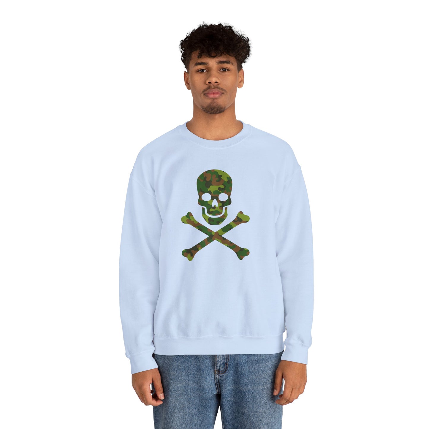 Camo Skull and Crossbones