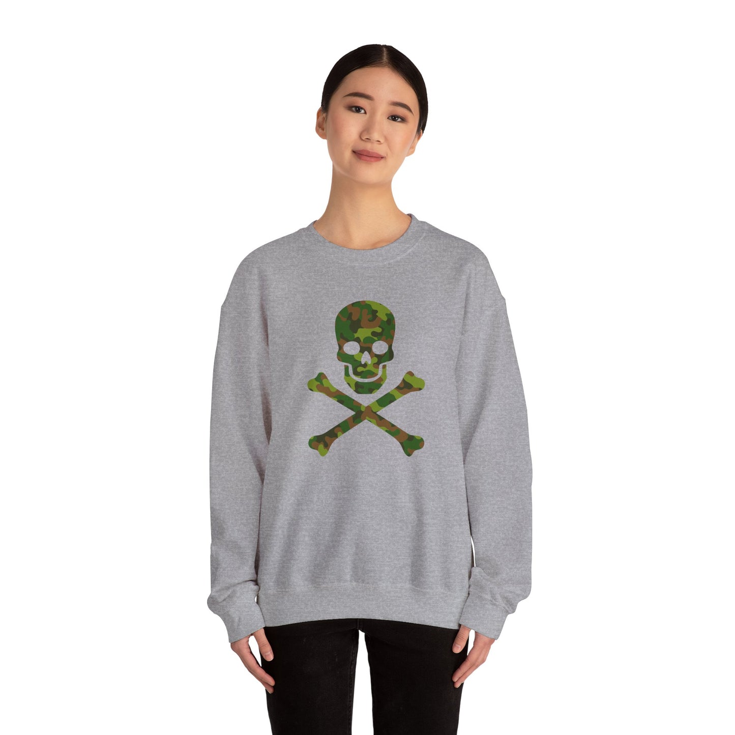 Camo Skull and Crossbones