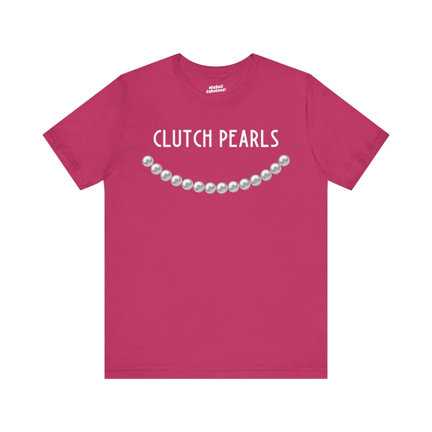 Clutch Pearls Graphic Unisex Jersey Tee - Perfect for Fashion Lovers