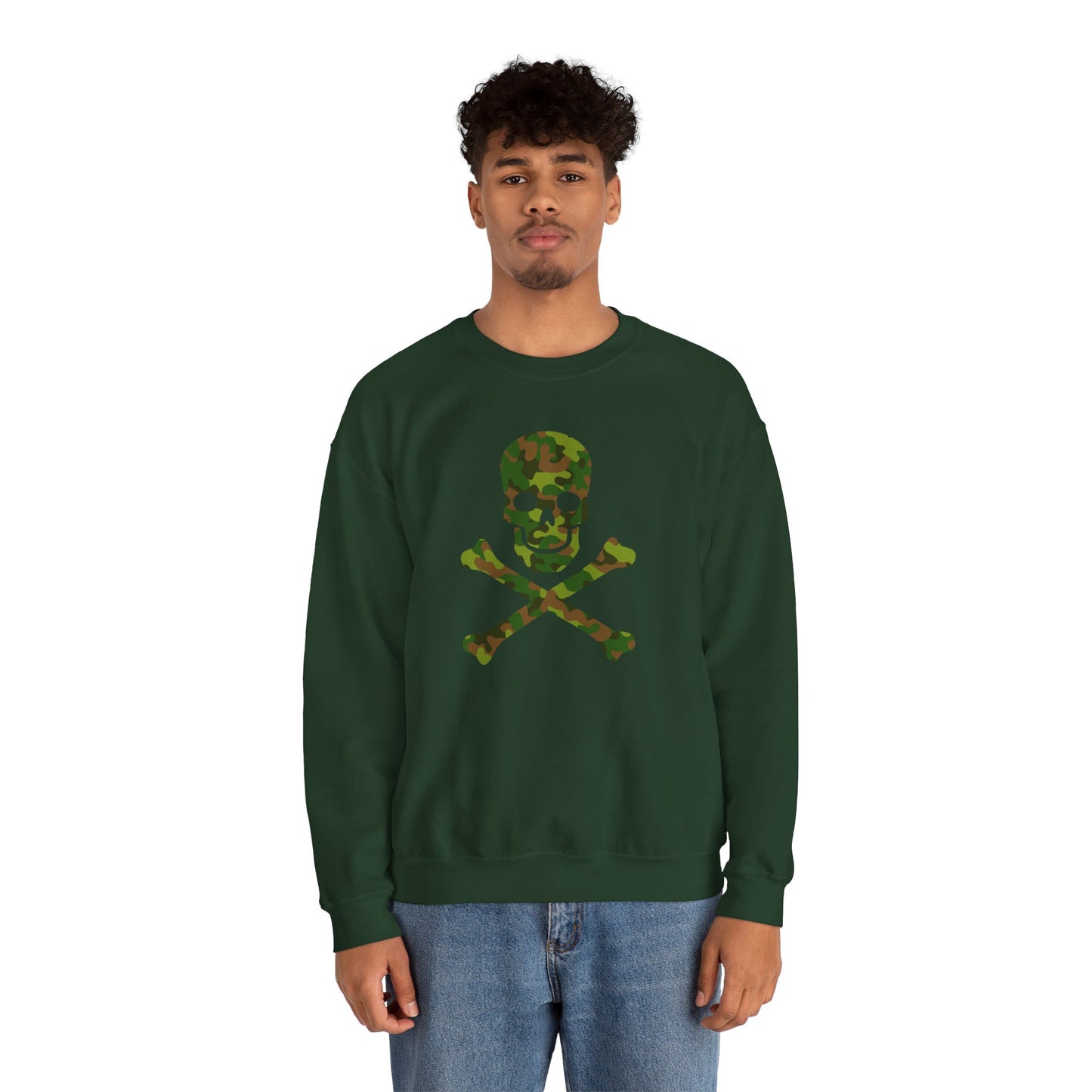 Camo Skull and Crossbones
