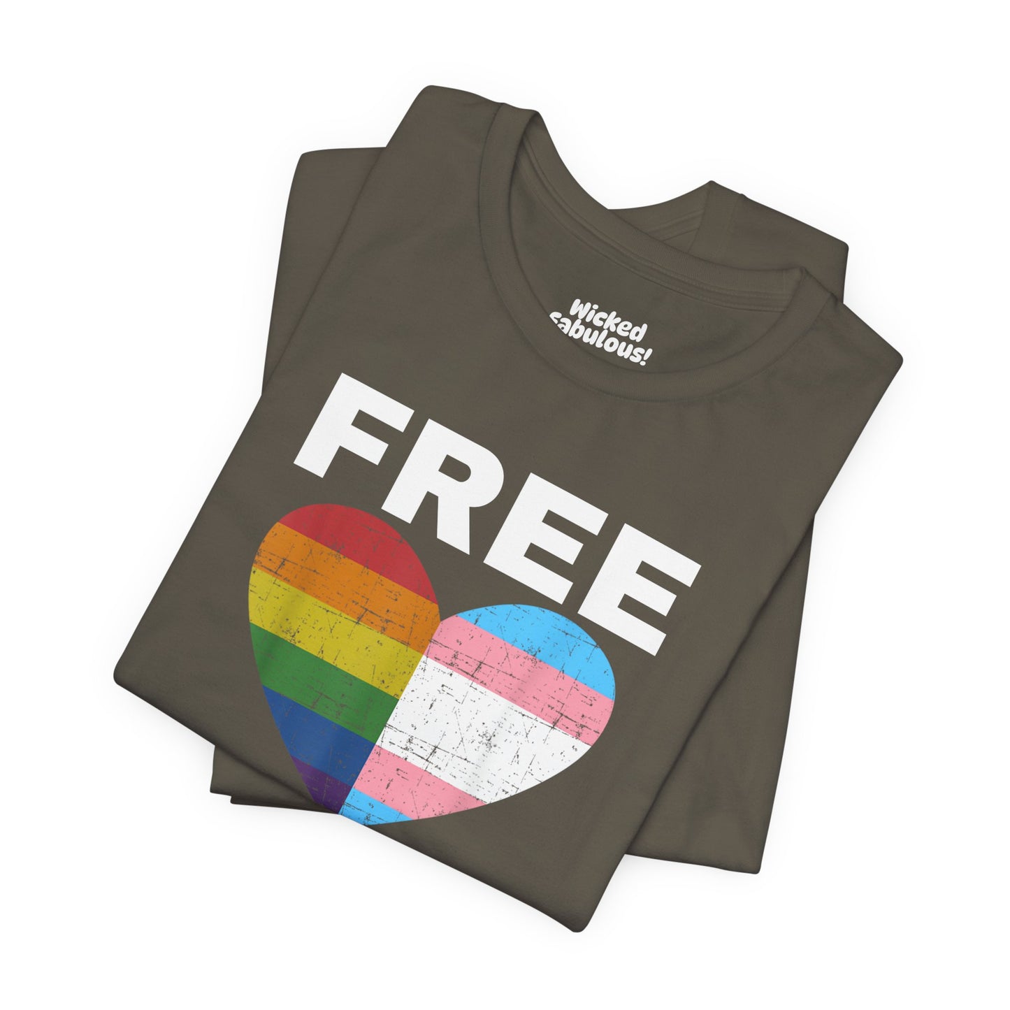 Pride Love Hugs T-Shirt - Unisex Jersey Short Sleeve Tee for LGBTQ+ Support