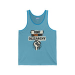 Fight the Oligarchy Unisex Jersey Tank - Empowerment & Activism Wear