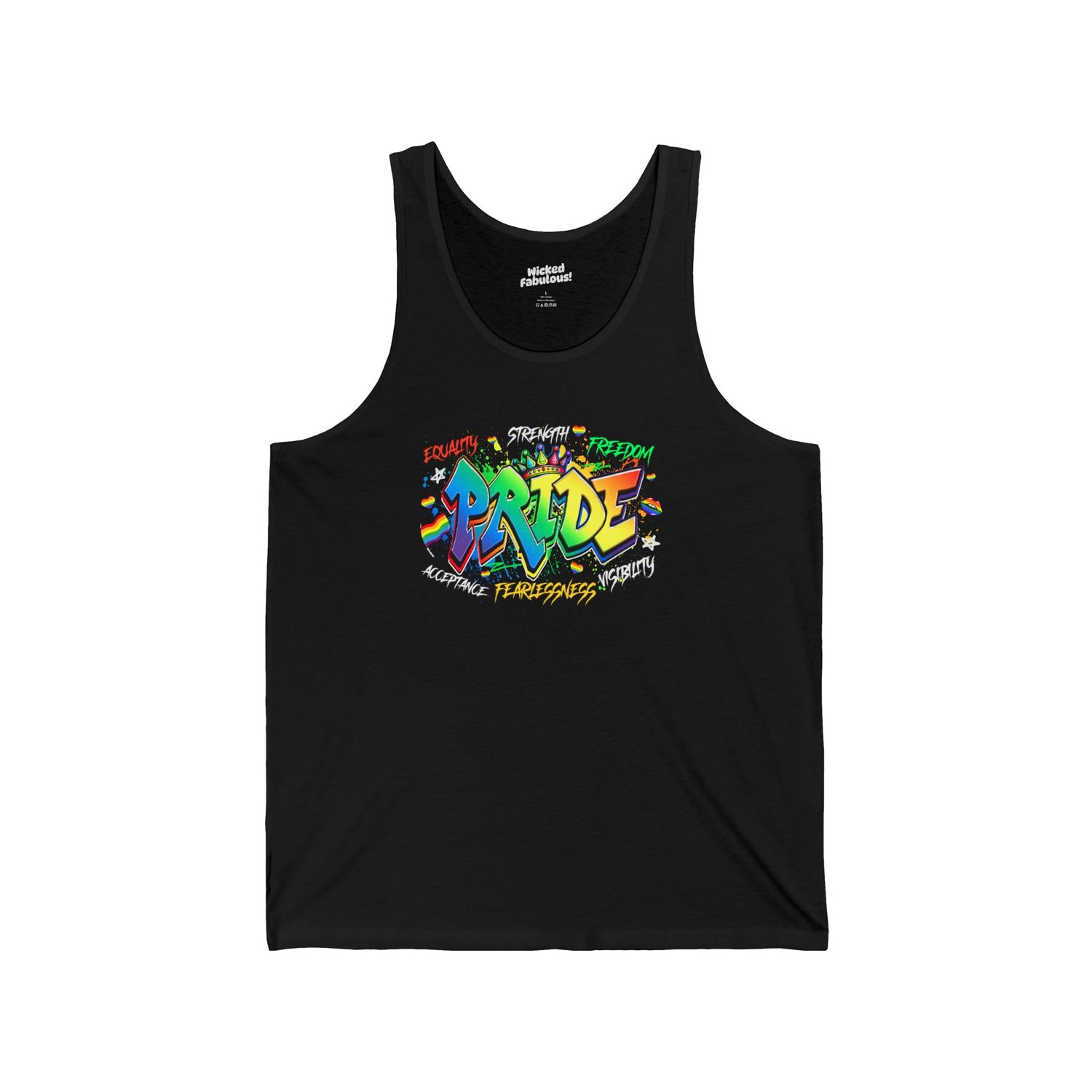 🎨 Graffiti Pride Tank Top – Loud, Proud, and Unapologetically You