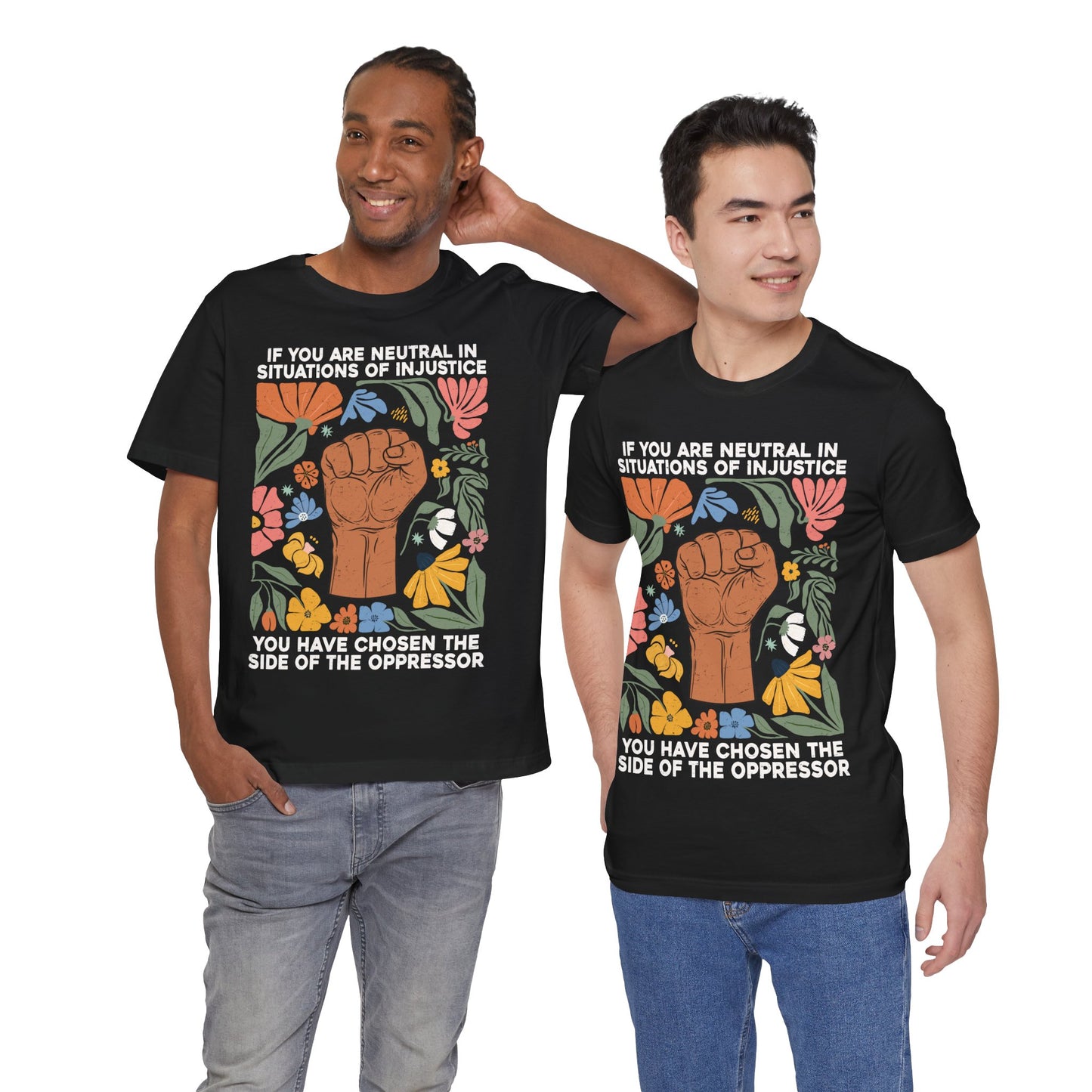Empowering Unisex Jersey Tee - 'Choose a Side of Justice'