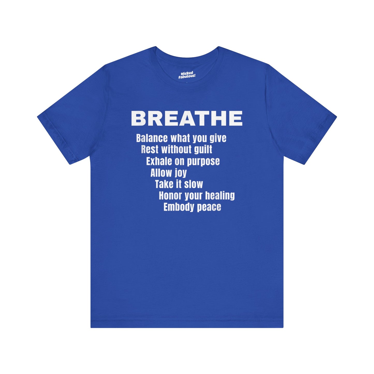 “BREATHE” Mindful Affirmation T-Shirt – Zen-Inspired Motivational Tee