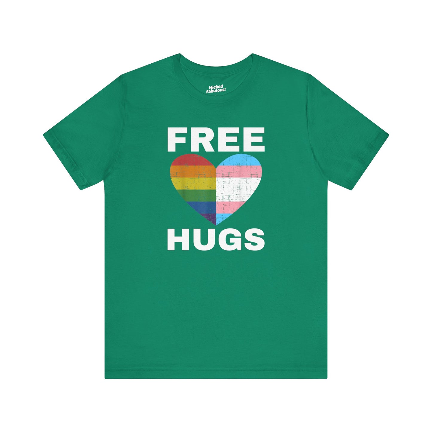 Pride Love Hugs T-Shirt - Unisex Jersey Short Sleeve Tee for LGBTQ+ Support