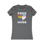 Free Hugs Tee, LGBTQ Pride T-Shirt, Slim Fit