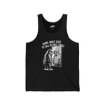 Funny Unisex Jersey Tank - "Damn, Might Have to Call in Thicc Today"