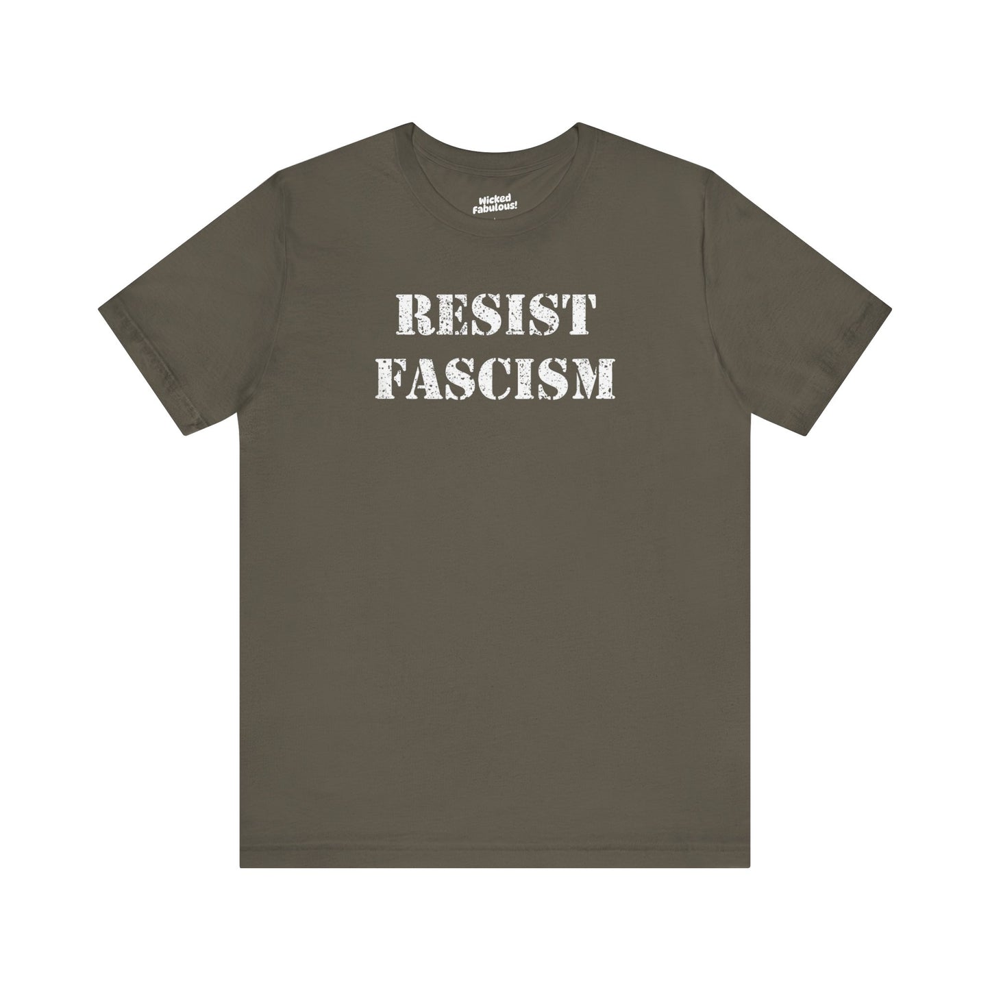 'Resist Fascism' Protest Short Sleeve Tee Shirt