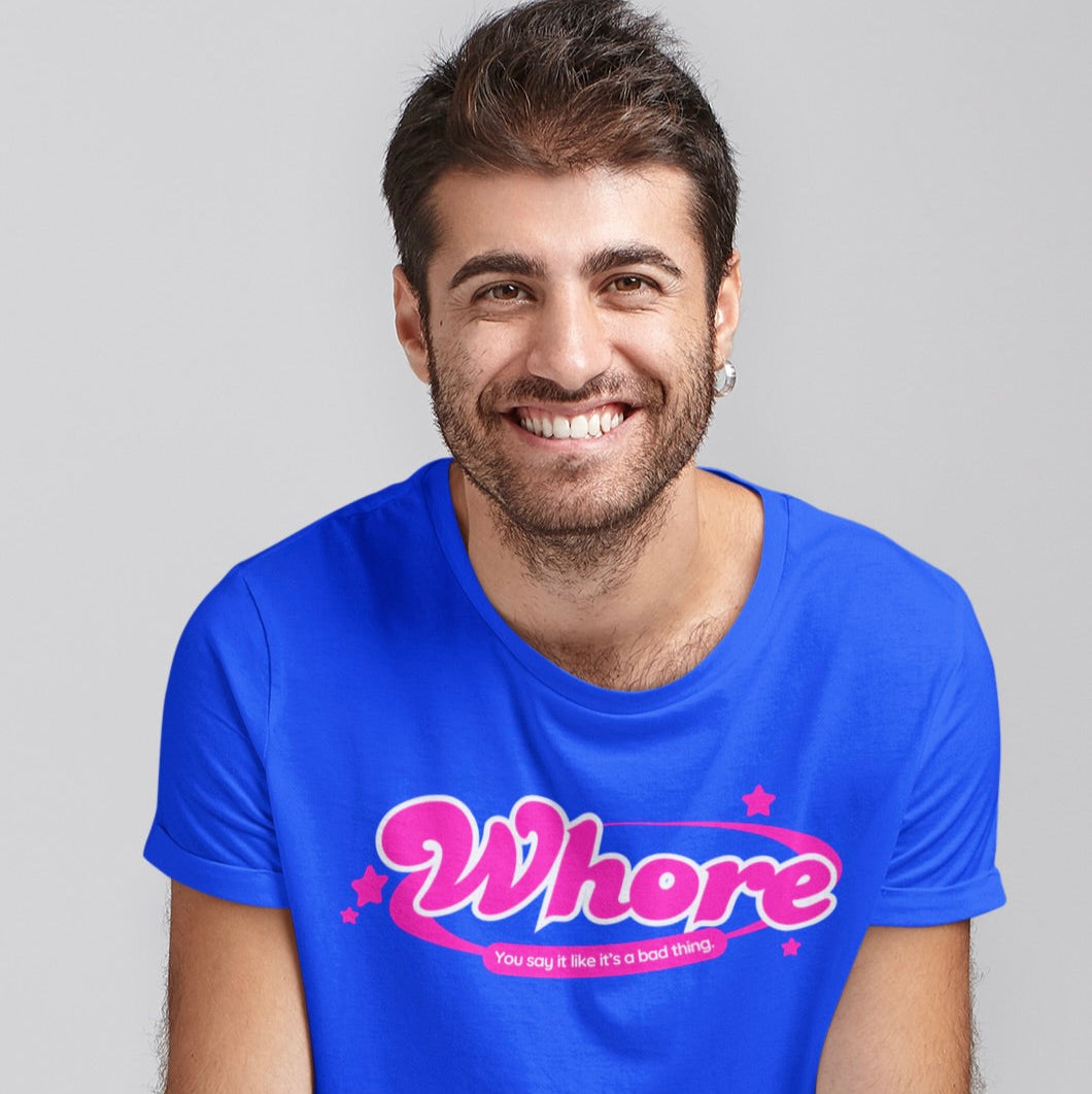 Funny Graphic Tee - "Whore" Statement Shirt for Bold Style