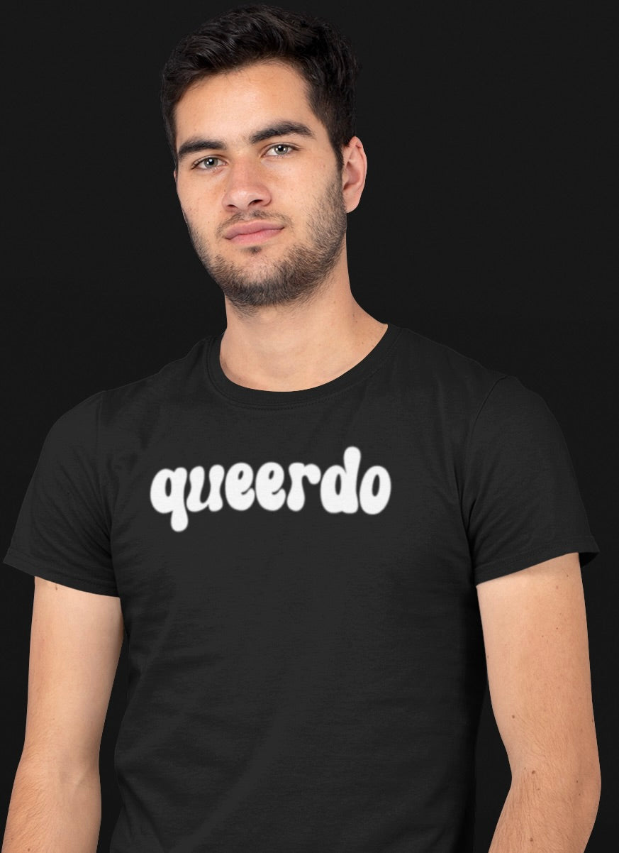 Embrace your fabulous weirdness with our "Queerdo" T-Shirt — where queer meets quirky!