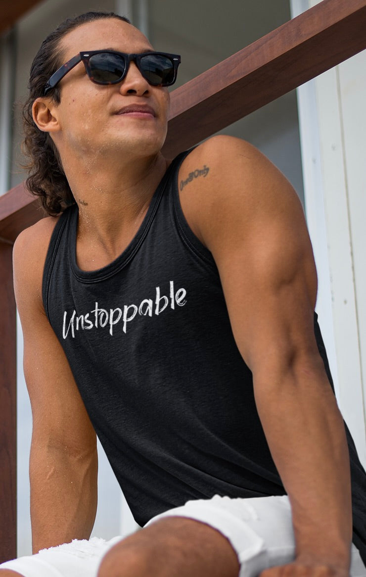Unstoppable Tank Top – Motivational Sleeveless Tee for Confidence & Power