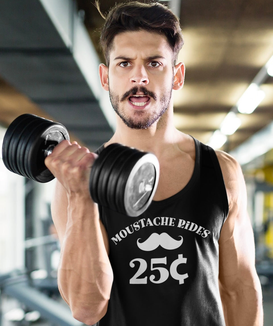 Moustache Rides 25¢ – Tank Top