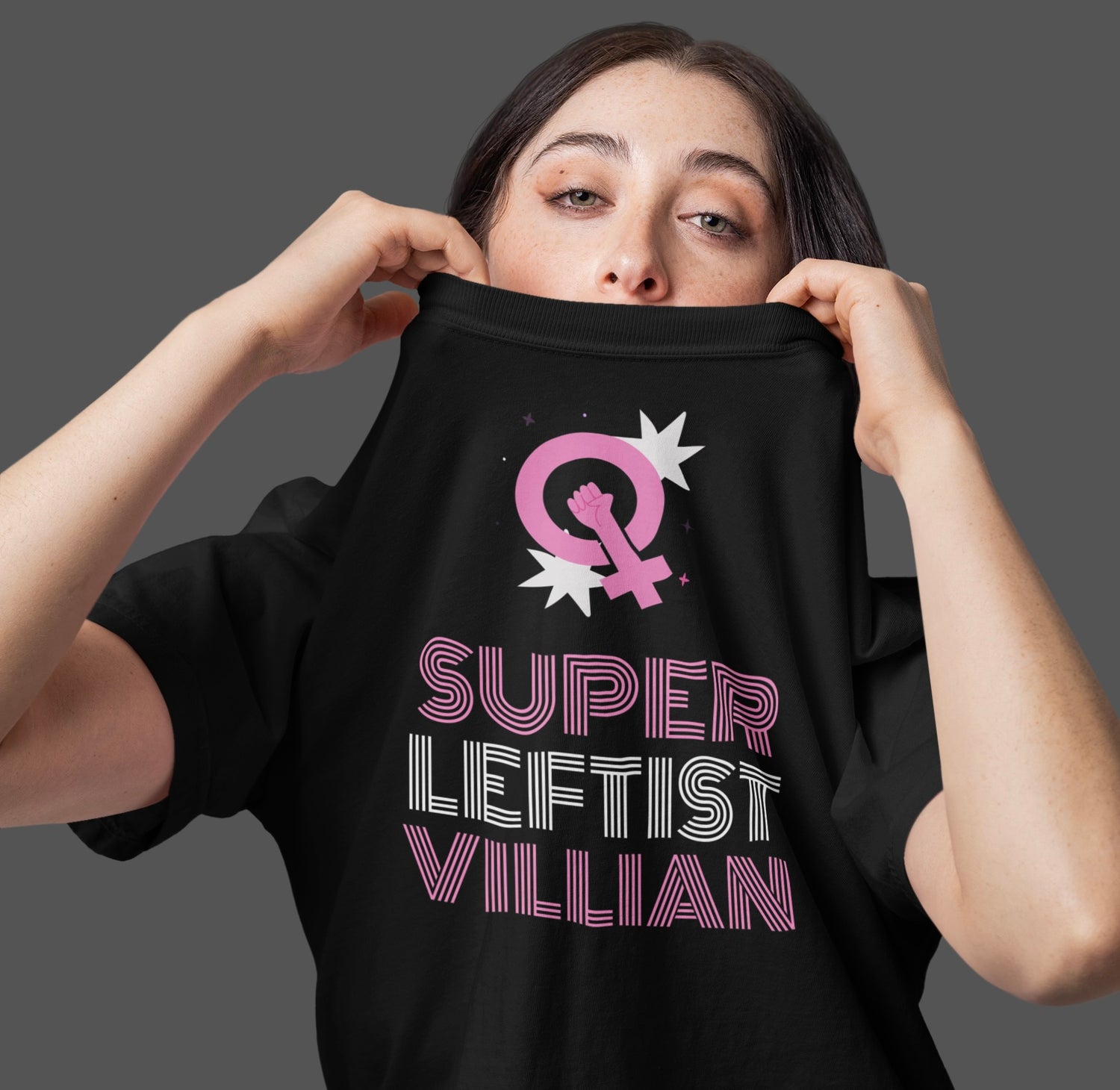 Super Leftist Villain Unisex Tee - Empowering Statement Shirt for Activists, Feminists