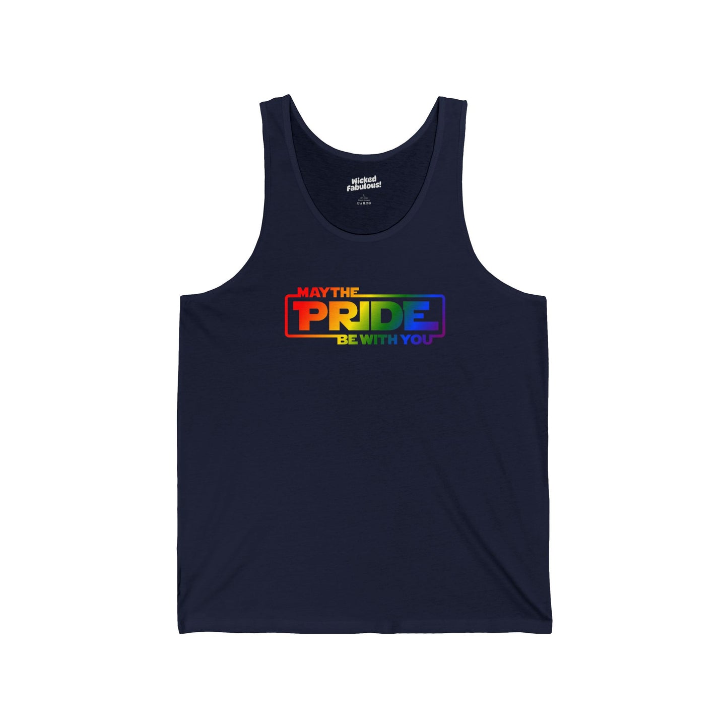 May the Pride Be With You Unisex Jersey Tank Top - LGBTQ+ Celebration Apparel
