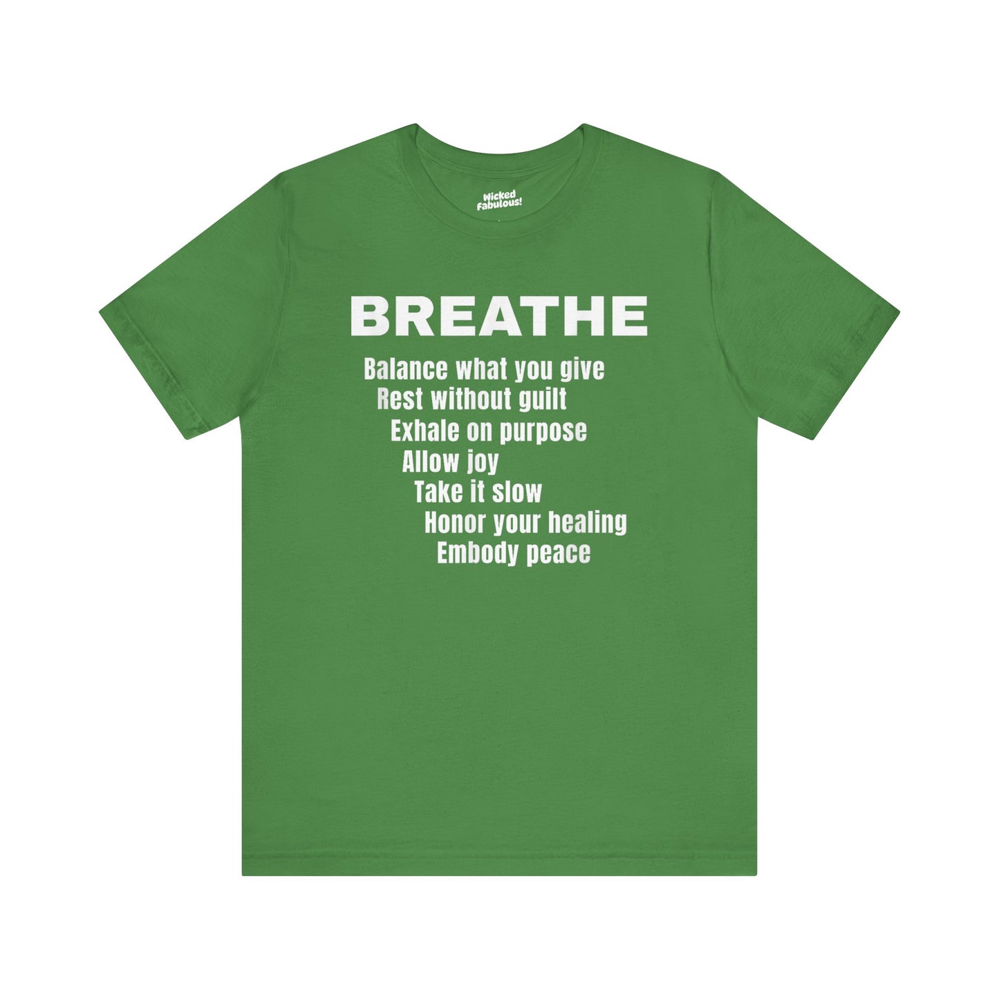 “BREATHE” Mindful Affirmation T-Shirt – Zen-Inspired Motivational Tee
