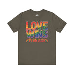 Love Wins Pride 2025 T-Shirt – LGBTQ+ Rainbow Graphic Tee