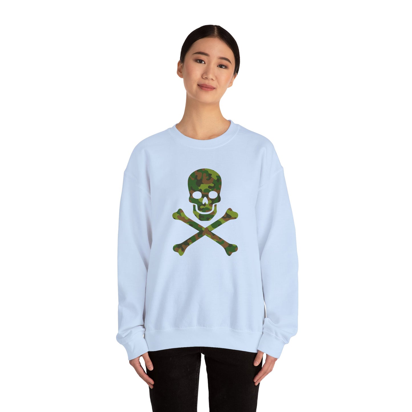 Camo Skull and Crossbones