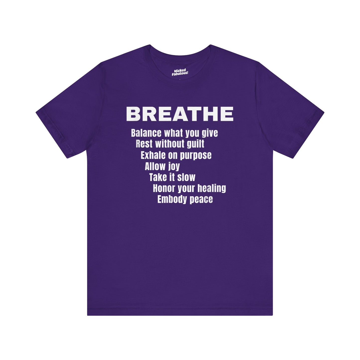 “BREATHE” Mindful Affirmation T-Shirt – Zen-Inspired Motivational Tee