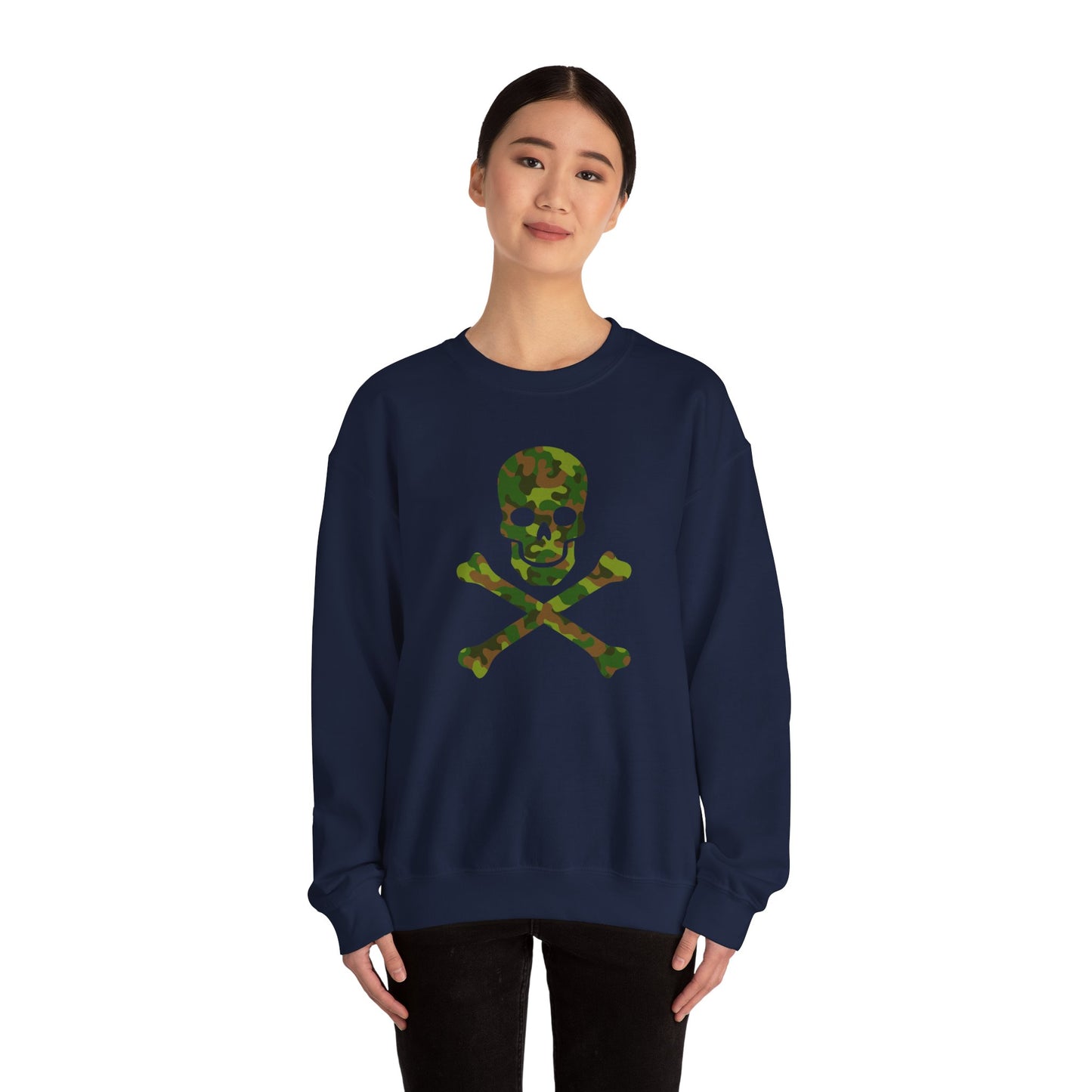Camo Skull and Crossbones