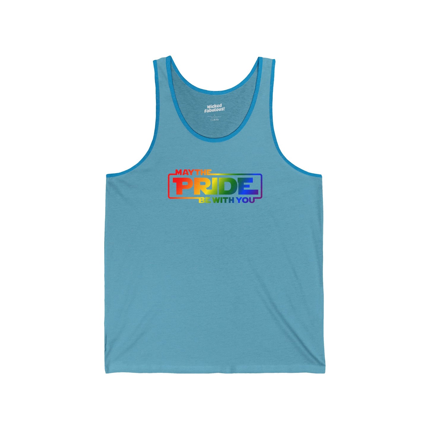 May the Pride Be With You Unisex Jersey Tank Top - LGBTQ+ Celebration Apparel