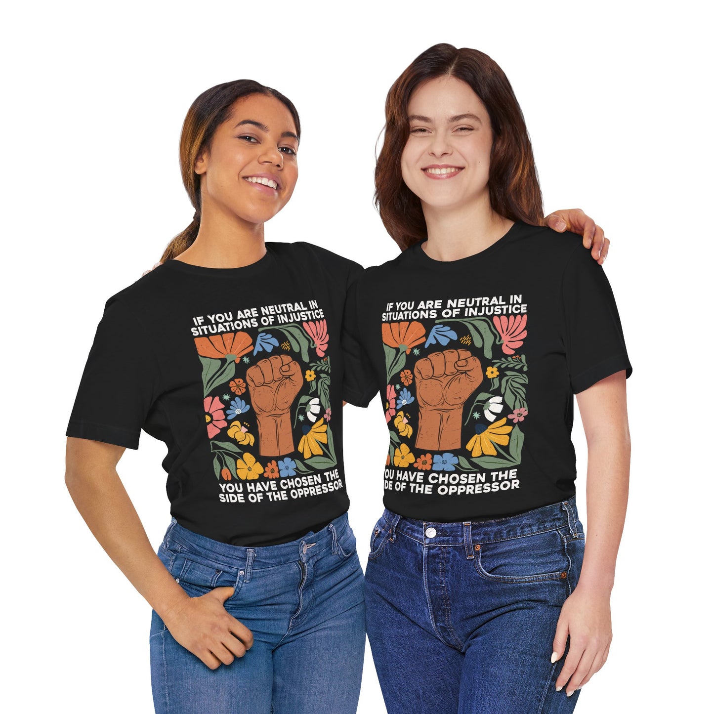Empowering Unisex Jersey Tee - 'Choose a Side of Justice'