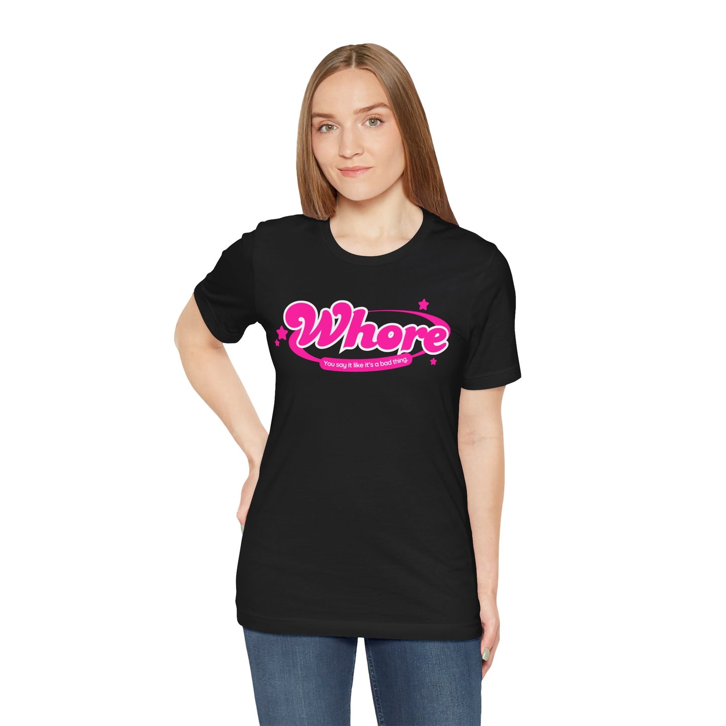 Funny Graphic Tee - "Whore" Statement Shirt for Bold Style