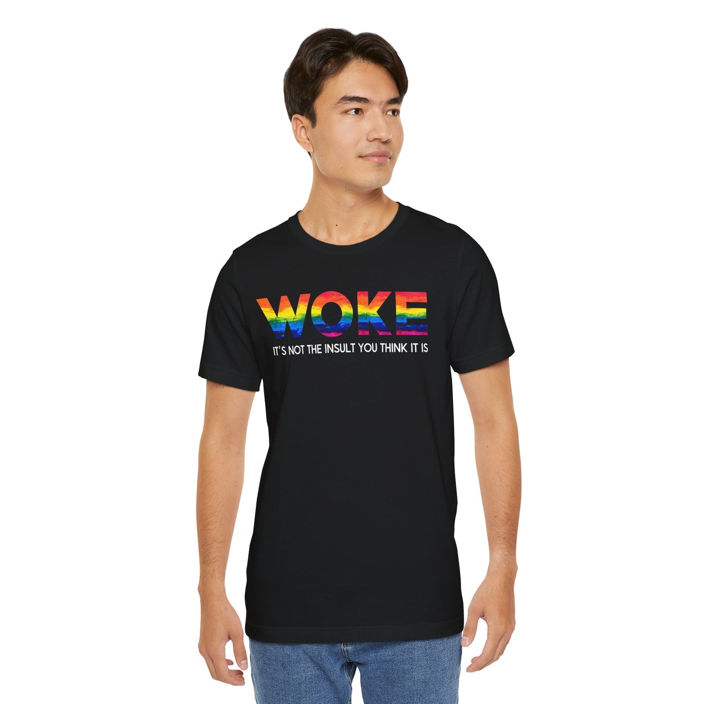 Woke Unisex Jersey Short Sleeve Tee - Spread Awareness & Compassion