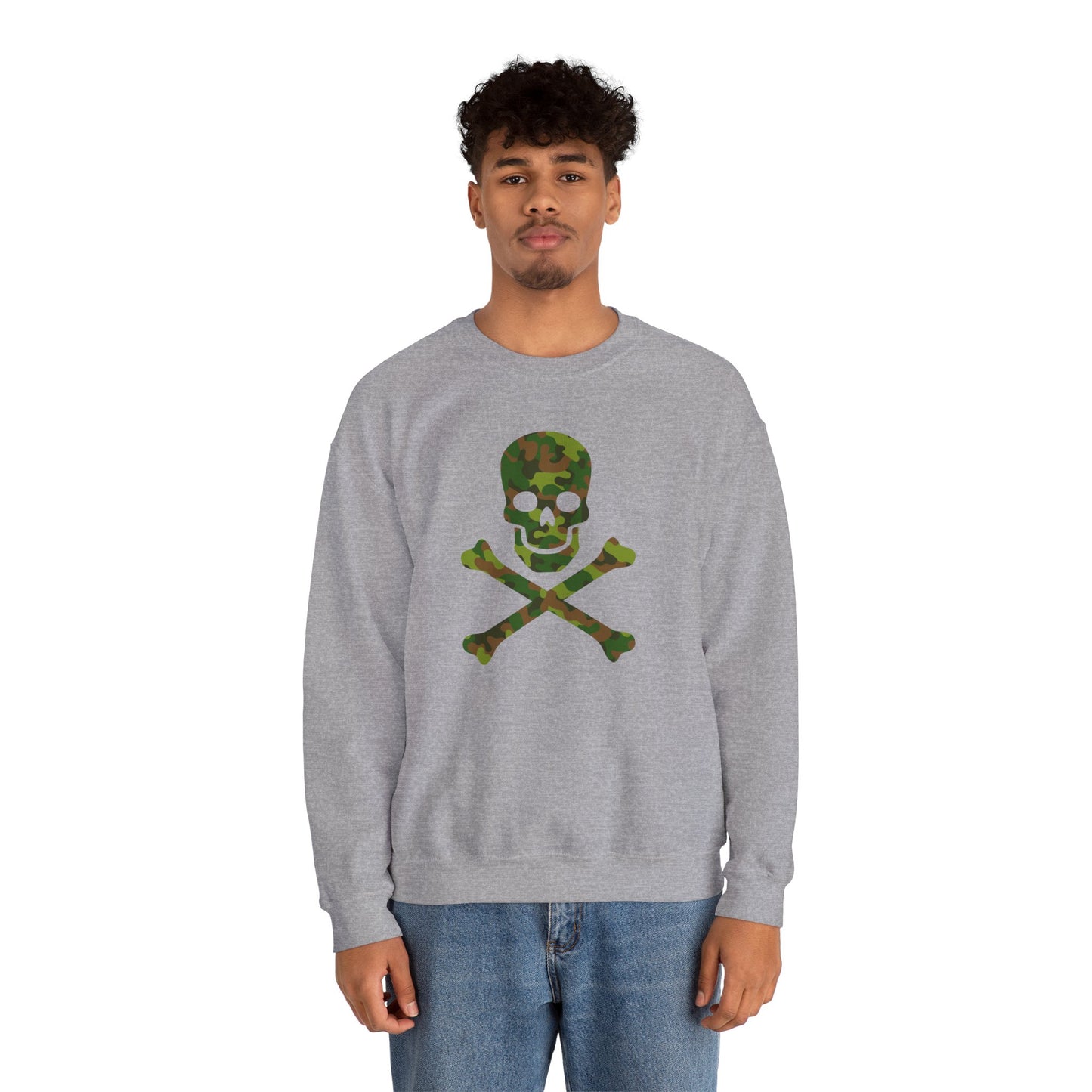 Camo Skull and Crossbones