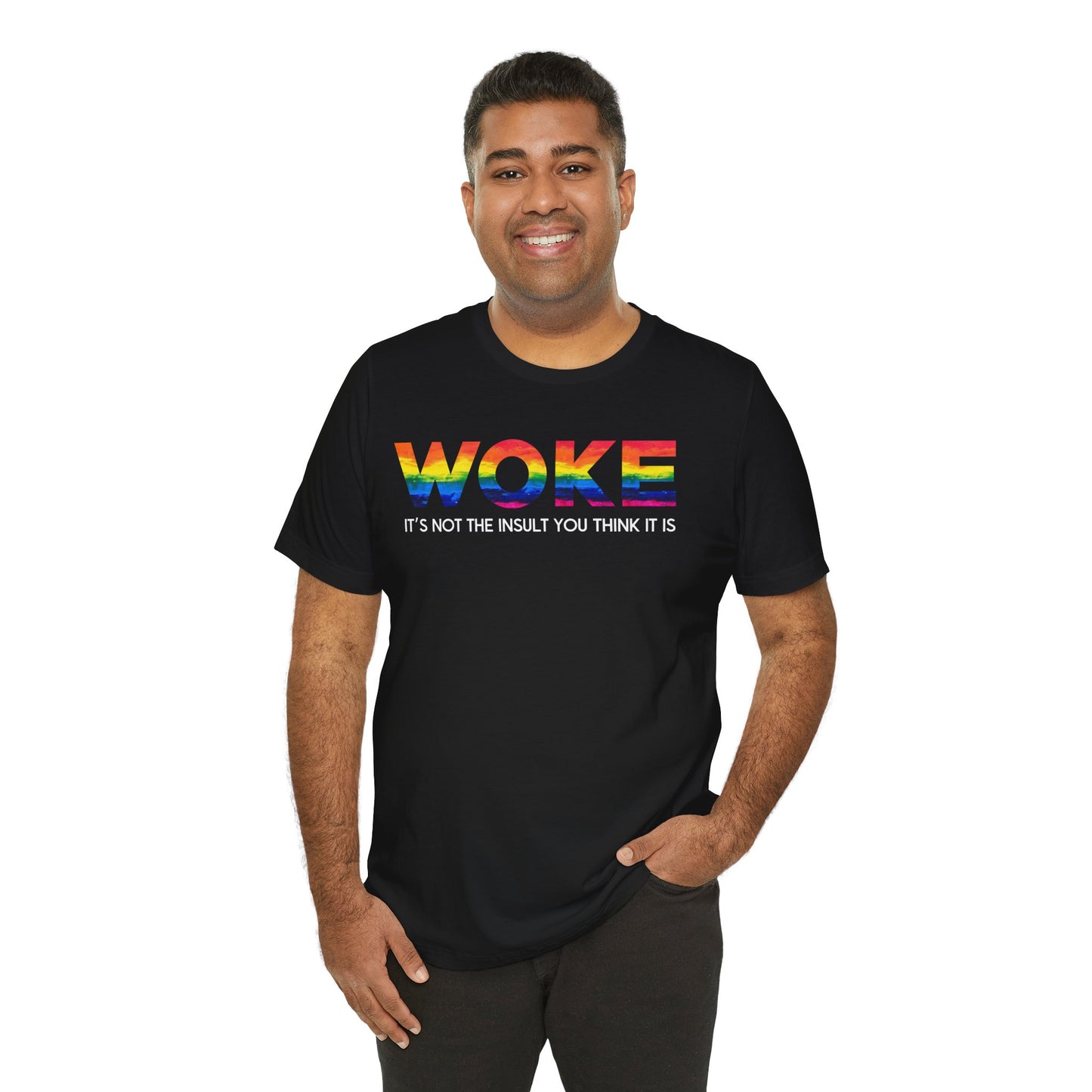 Woke Unisex Jersey Short Sleeve Tee - Spread Awareness & Compassion