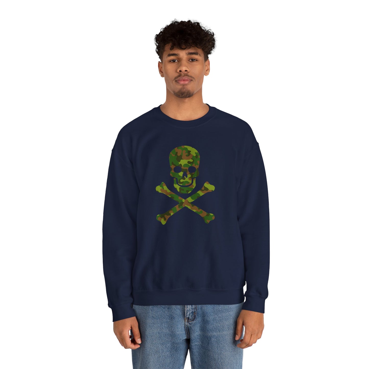 Camo Skull and Crossbones