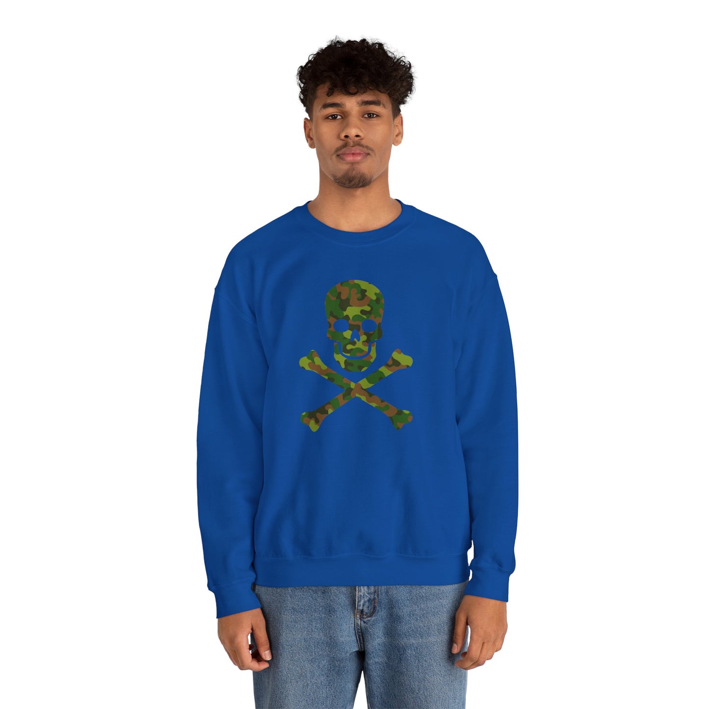 Camo Skull and Crossbones