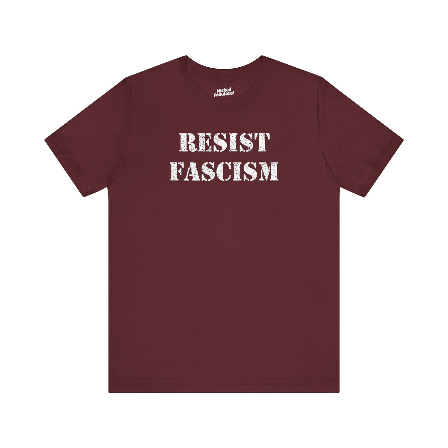 'Resist Fascism' Protest Short Sleeve Tee Shirt