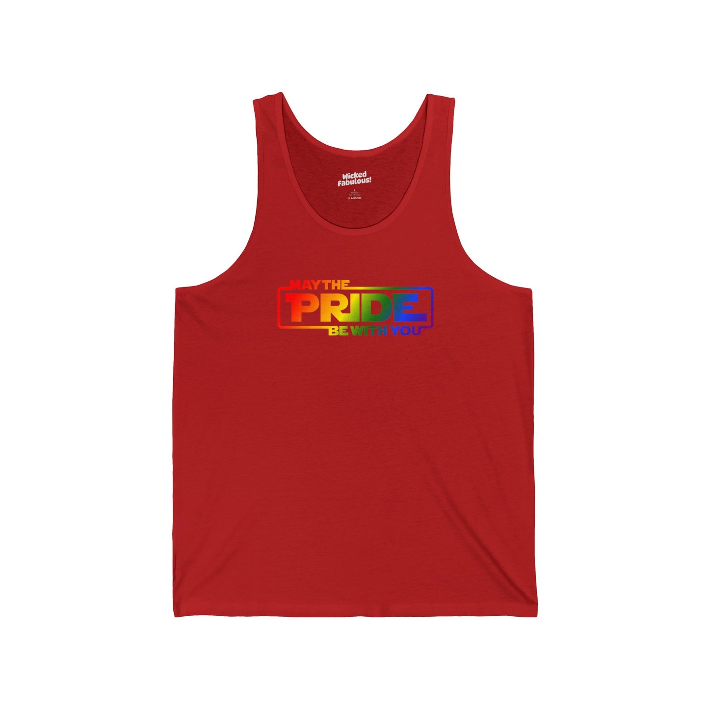 May the Pride Be With You Unisex Jersey Tank Top - LGBTQ+ Celebration Apparel