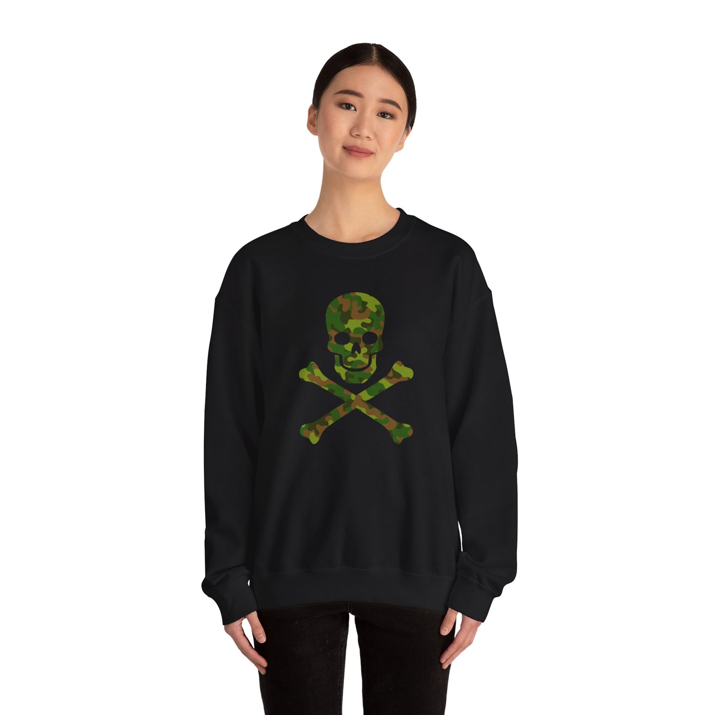 Camo Skull and Crossbones