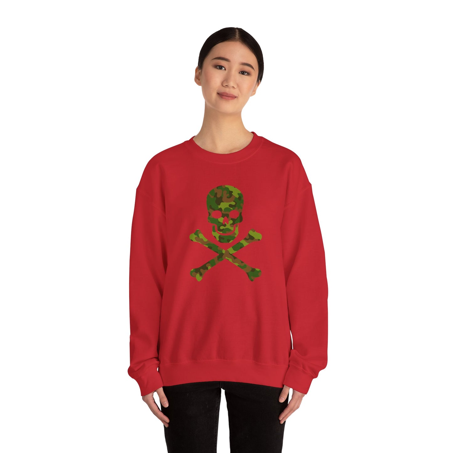 Camo Skull and Crossbones