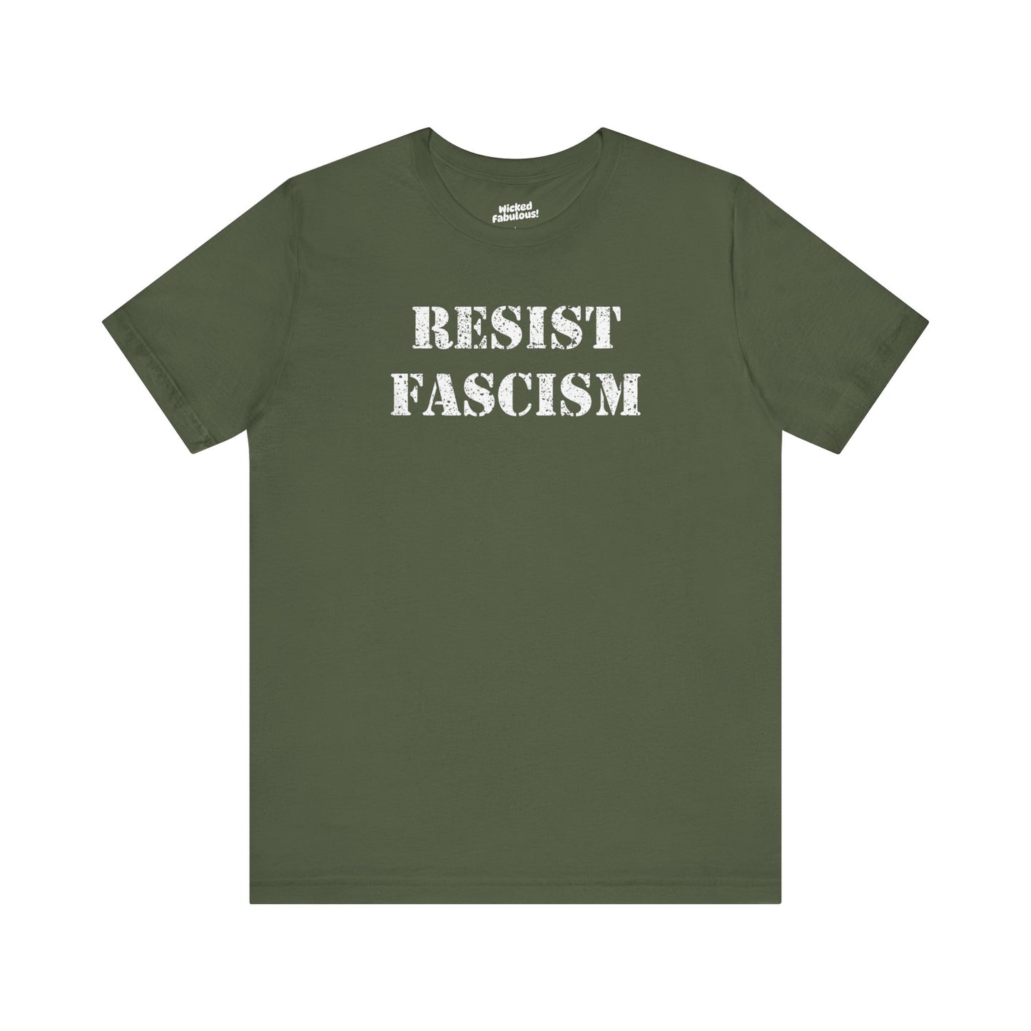 'Resist Fascism' Protest Short Sleeve Tee Shirt