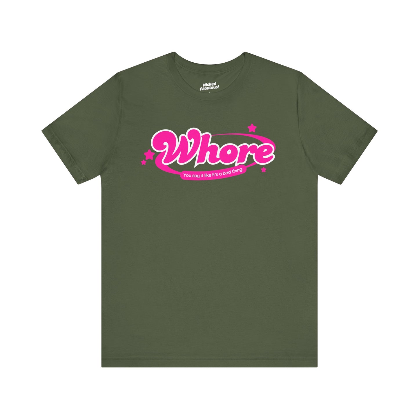 Funny Graphic Tee - "Whore" Statement Shirt for Bold Style