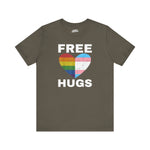 Pride Free Hugs T-Shirt - Unisex Jersey Short Sleeve Tee for LGBTQ+ Support