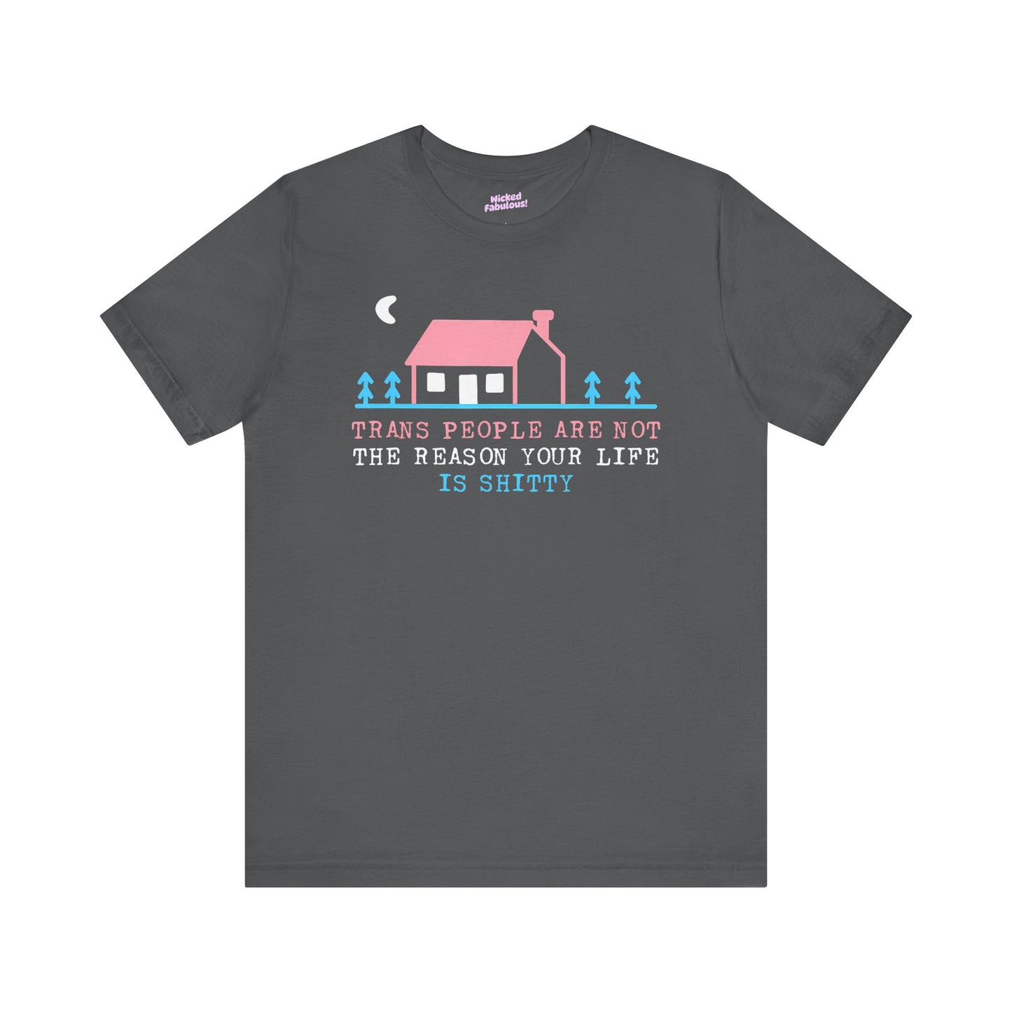 Trans Rights Awareness Tee - "Trans People are Not the Reason Your Life is Shitty"