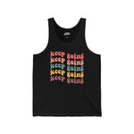 Keep Going Retro Rainbow Tank Top – Unisex Fit