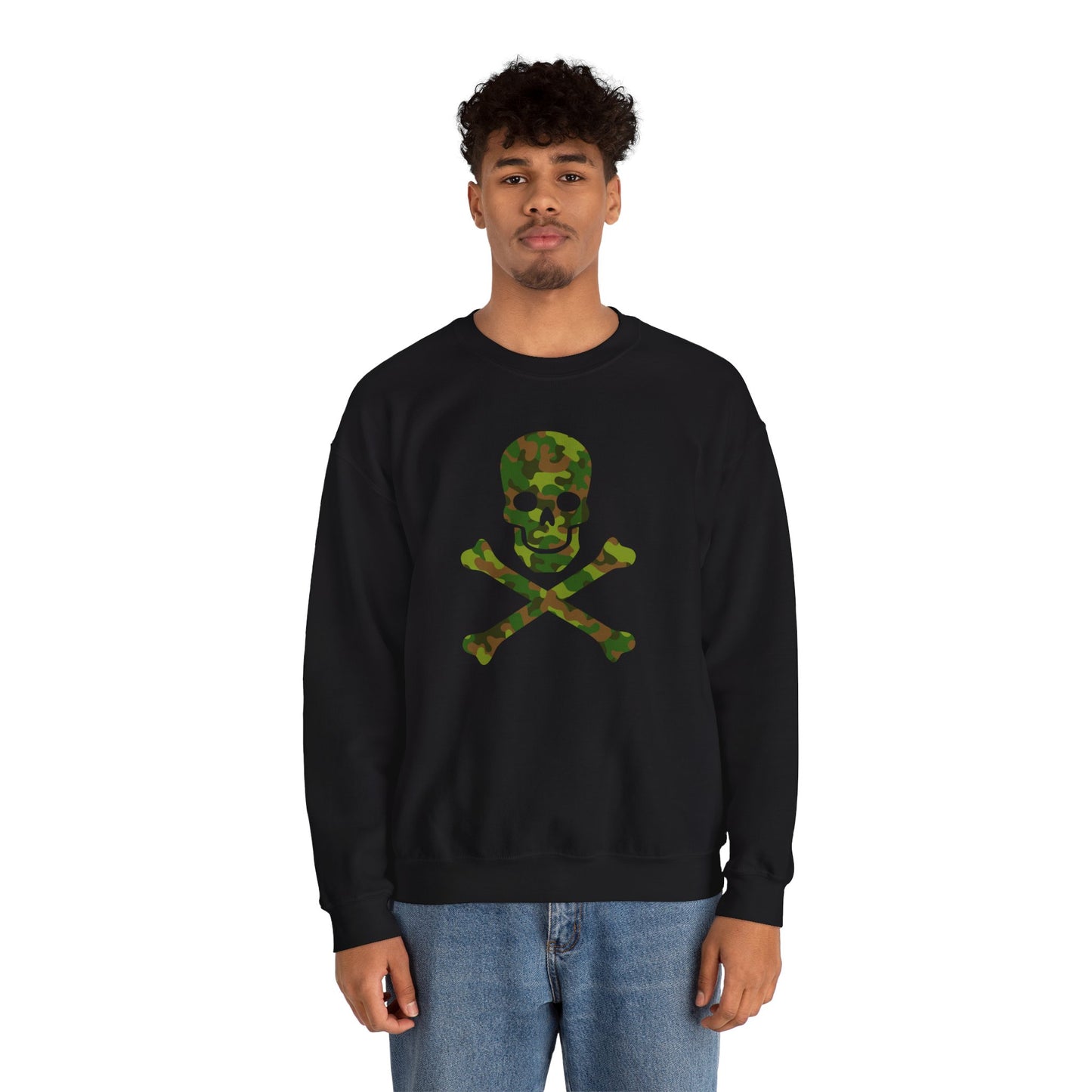 Camo Skull and Crossbones