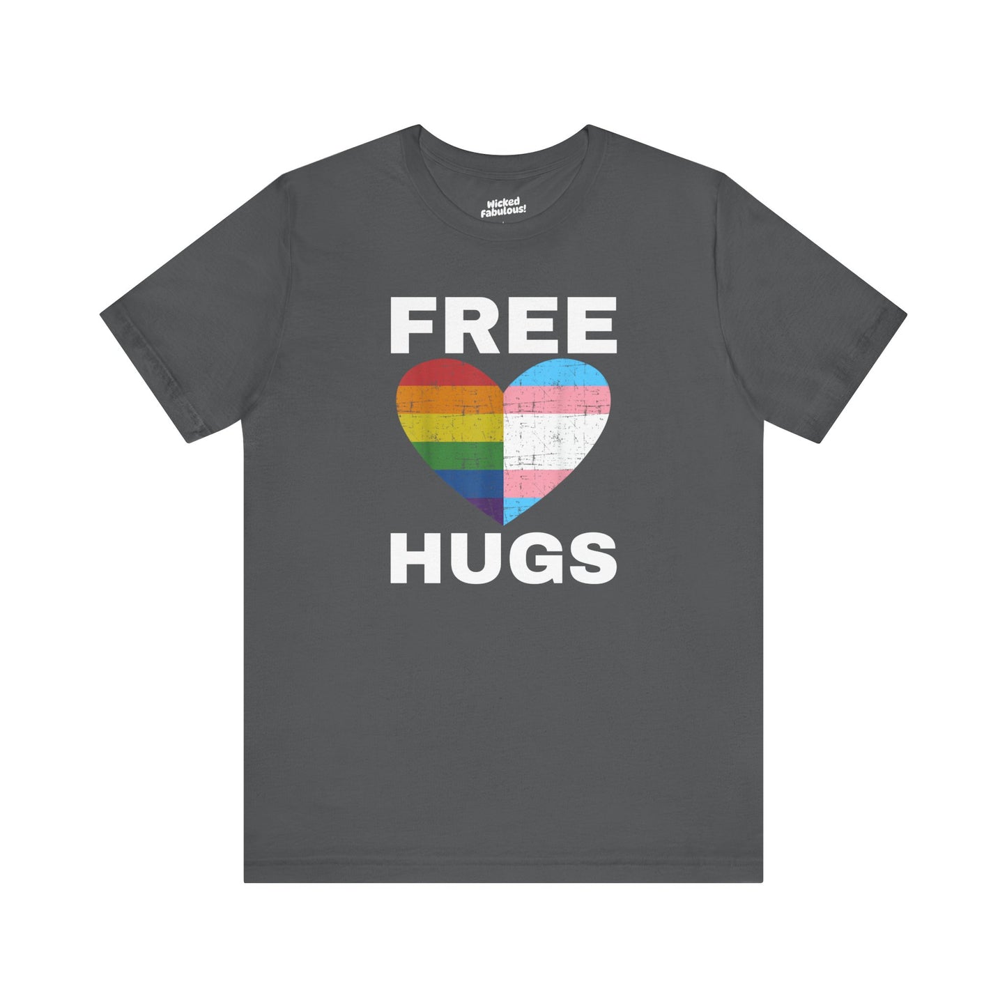Pride Love Hugs T-Shirt - Unisex Jersey Short Sleeve Tee for LGBTQ+ Support