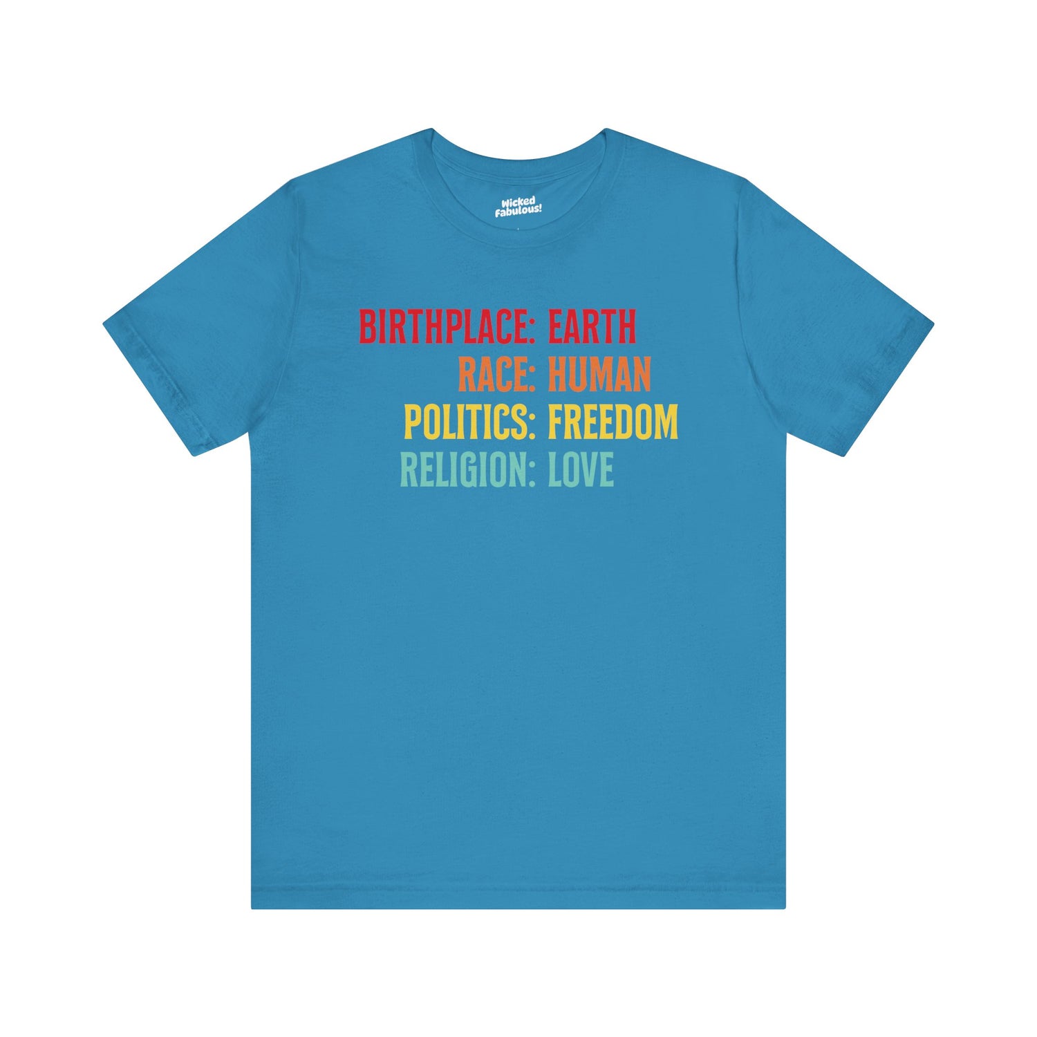 Make a statement that transcends borders with our “Birthplace: Earth” T-Shirt